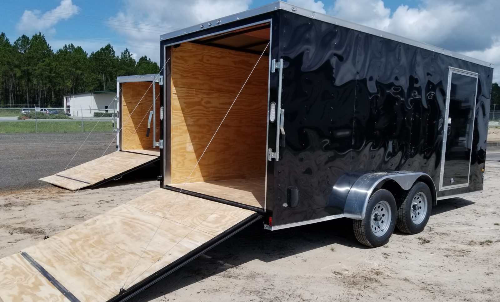 Enclosed Trailer 7x14 Black Ad 70 Usa Cargo Trailer