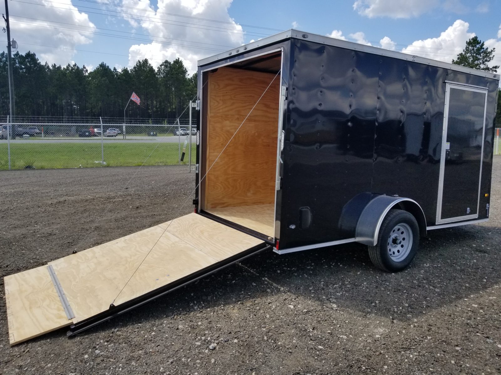 Enclosed Trailer 6x12 Black Single Axle Ad 10 Usa Cargo Trailer