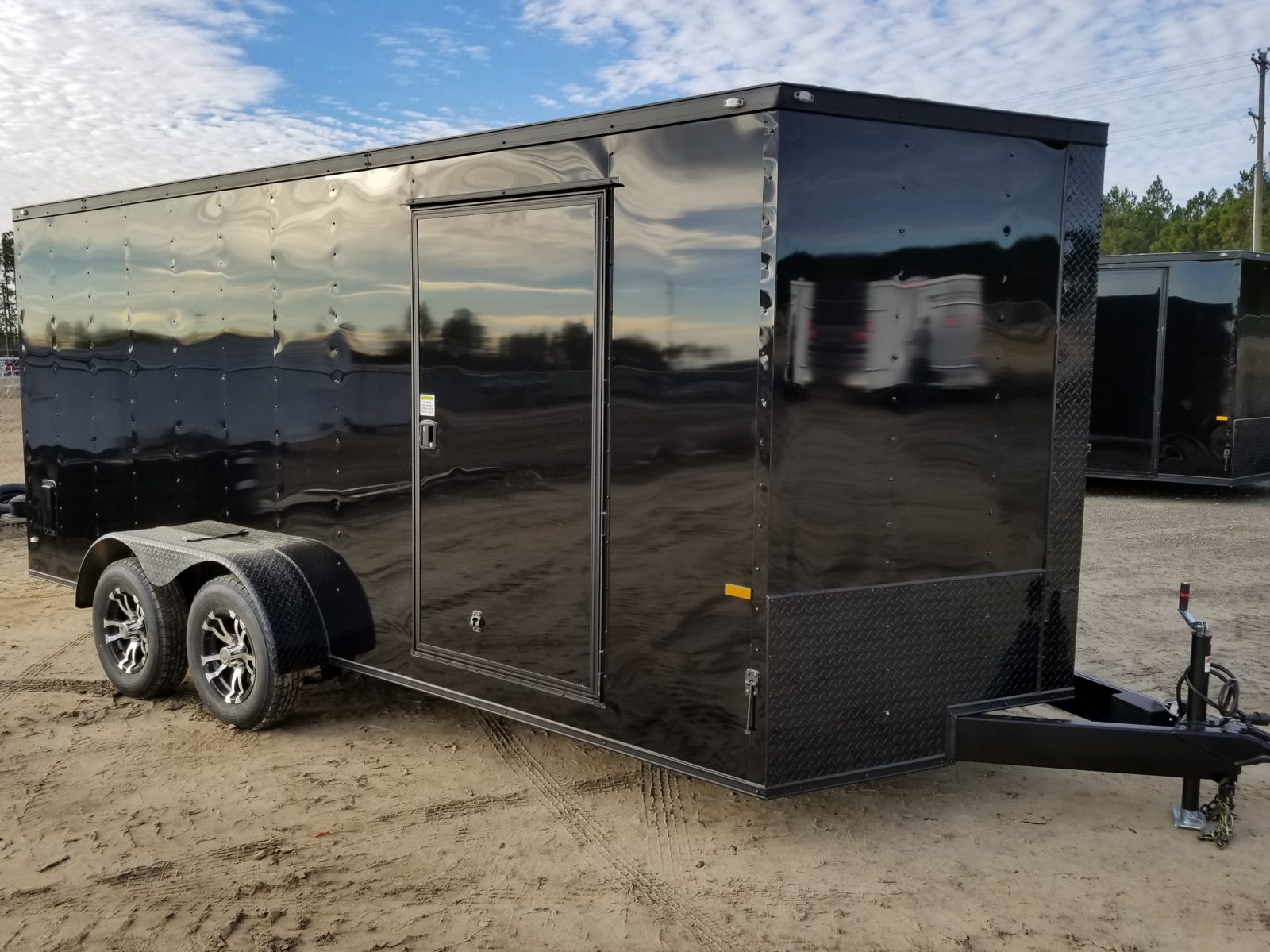 7 X 16 Blackout Enclosed Cargo Trailer Ad 703 Usa Cargo Trailer