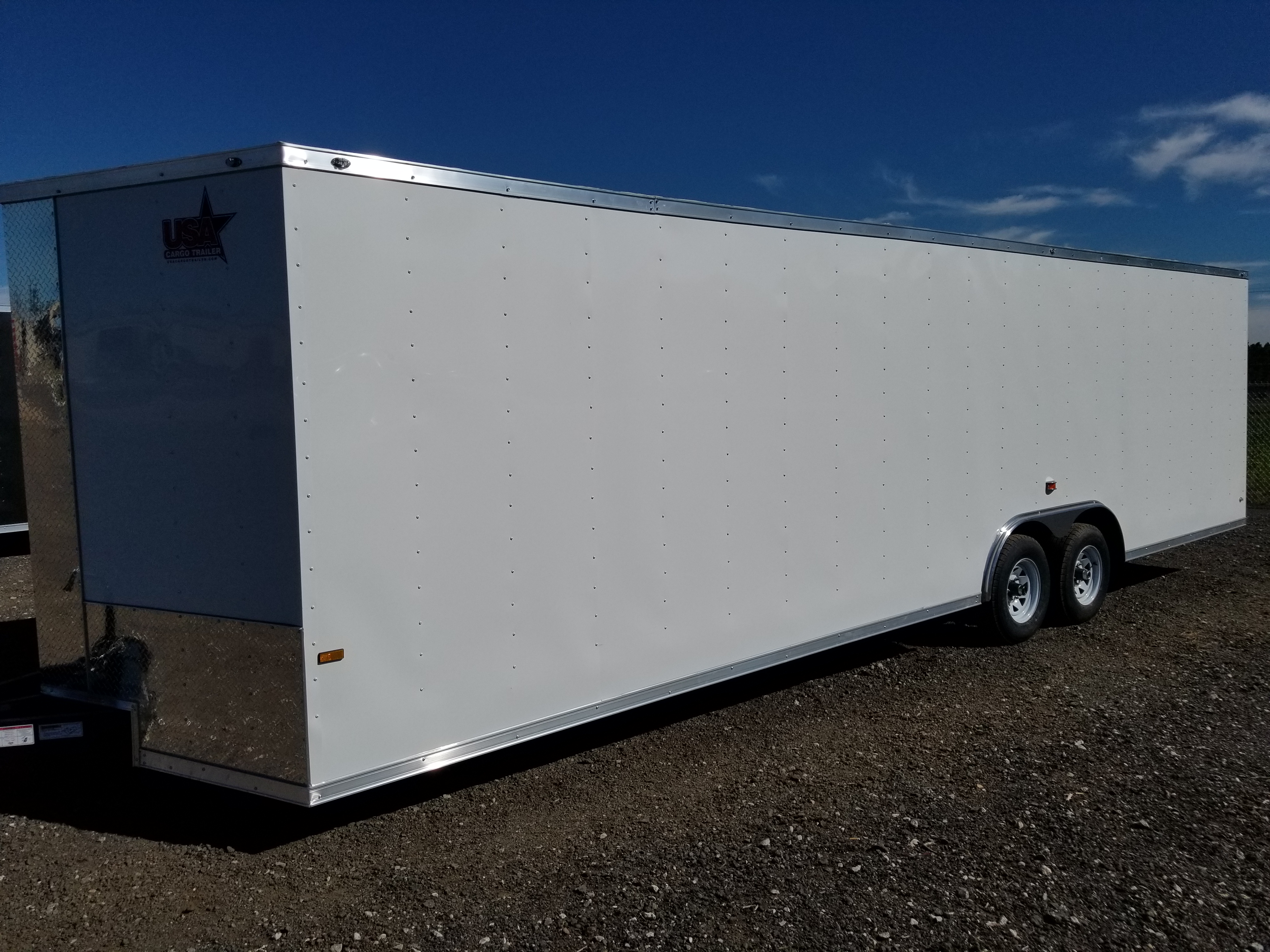 Enclosed Trailer 8.5x28 White 5200 (ad 230) USA Cargo Trailer