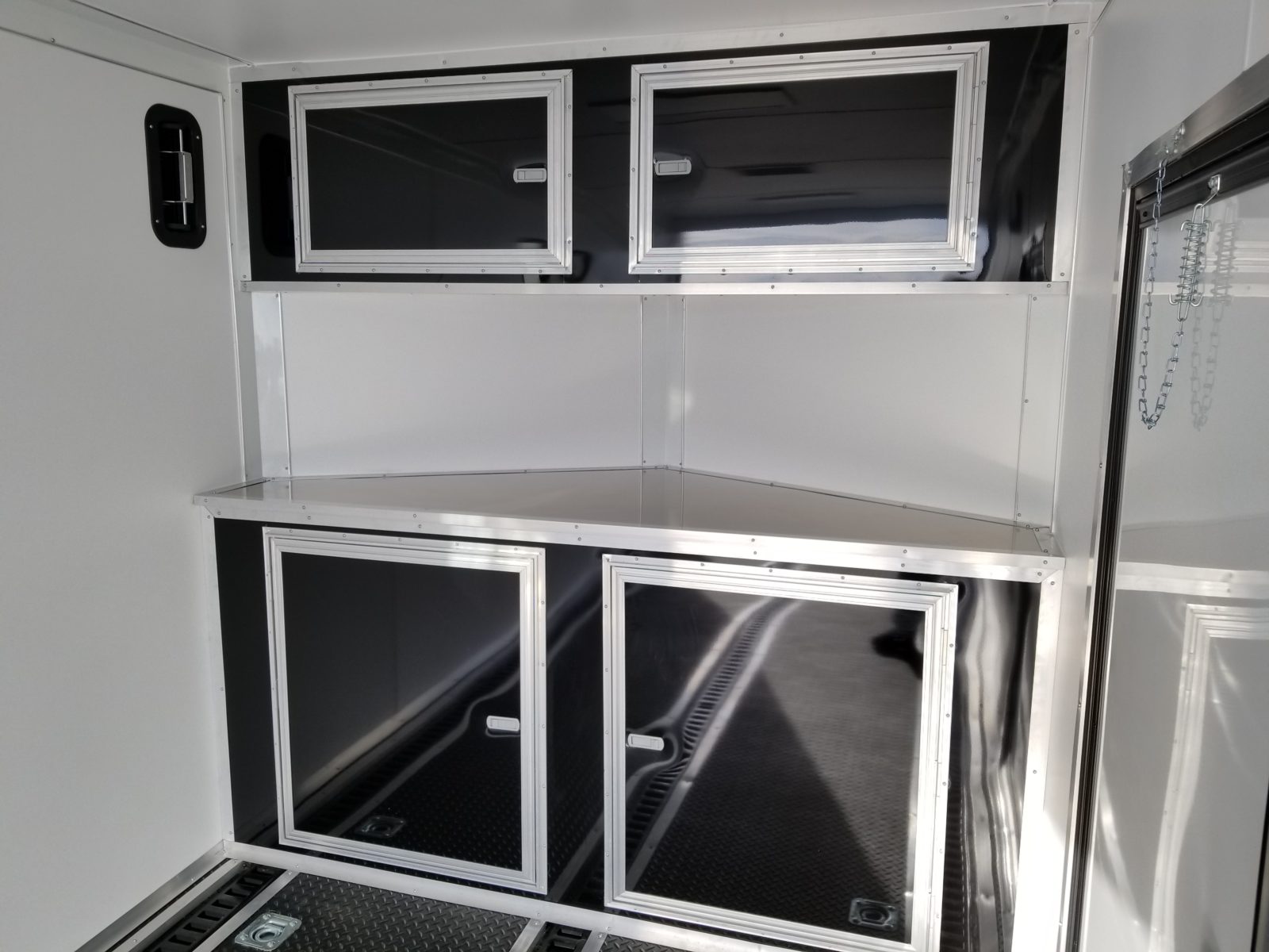 Custom 7x16 Blackout W Interior Cabinets Ad 790 Usa Cargo Trailer