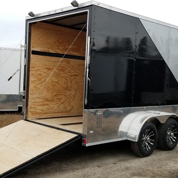 Douglas Ga. Trailers Ready In 10 Days. Custom Black & Silver 7x16