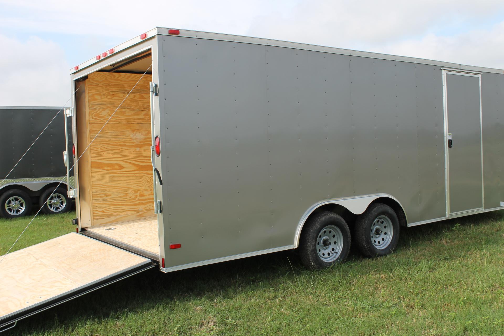 Enclosed Trailer Pewter 8.5x20. (ad 810) - USA Cargo Trailer.